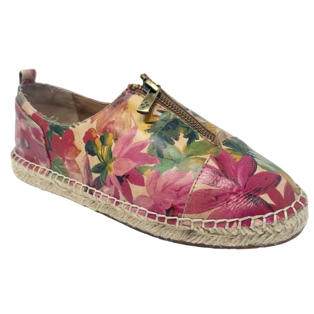 Patricia Nash Womens Floral Slip-On Shoes With Zipper Size 8